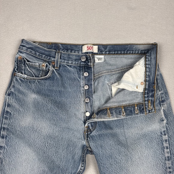 Levi's Other - Vintage Levis 501 Jeans Mens 34x28 Blue Washout Work Pants Button Fly (Tag36x31)